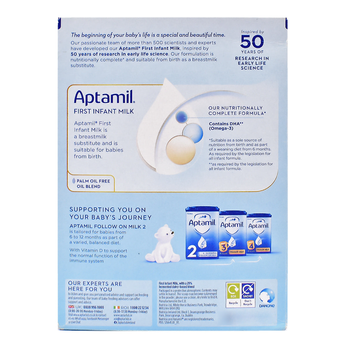 Aptamil 1 First Infant Milk Refill Big Pack - 1200g (2x600g)