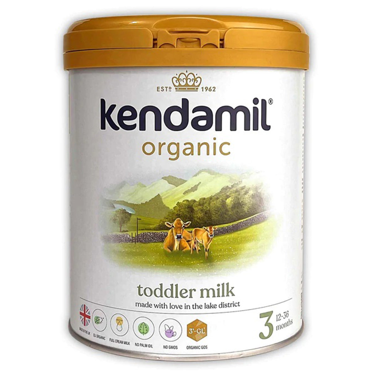 Kendamil Organic 3, Toddler Milk (12m+) - 800g