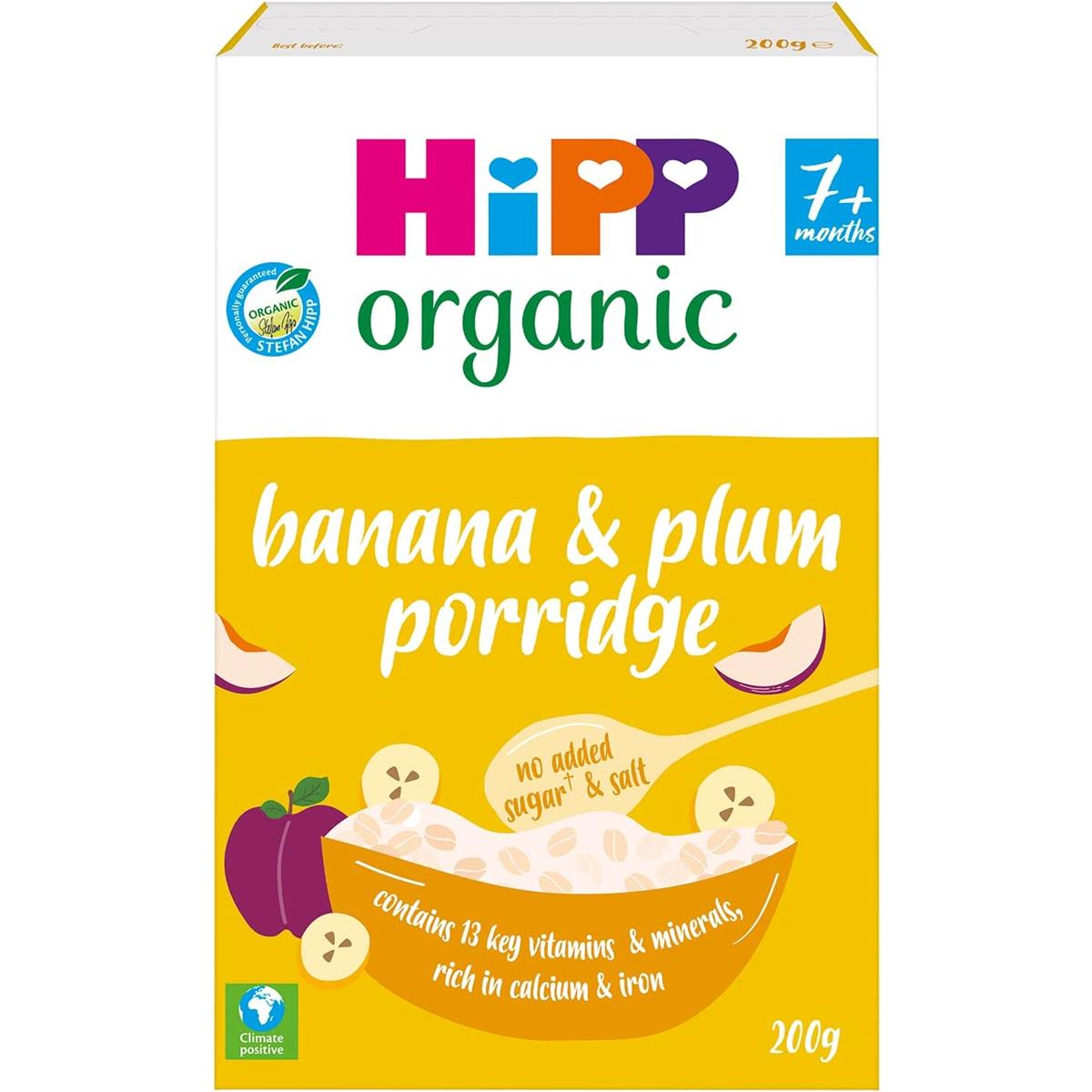 Hipp Organic Banana & Plum Porridge - 200g
