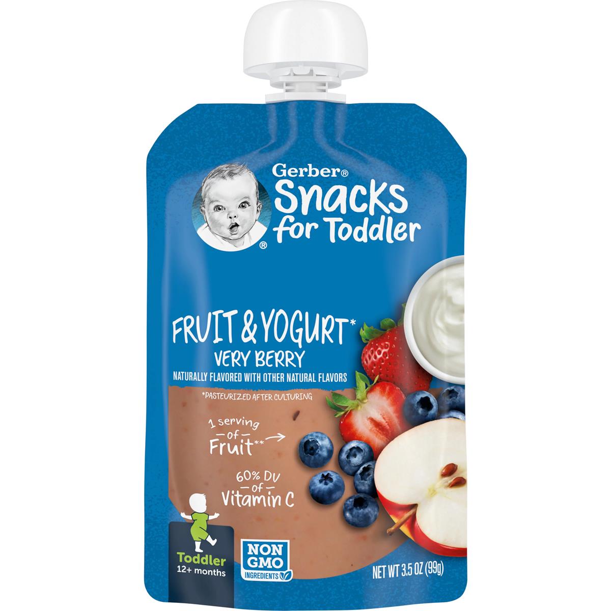 Gerber Snacks For Toddler Fruit & Yogurt Very Berry - 99g