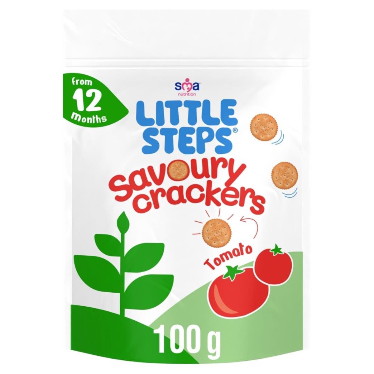 SMA Nutrition Little Steps Savoury Crackers Tomato (12m+) - 100g