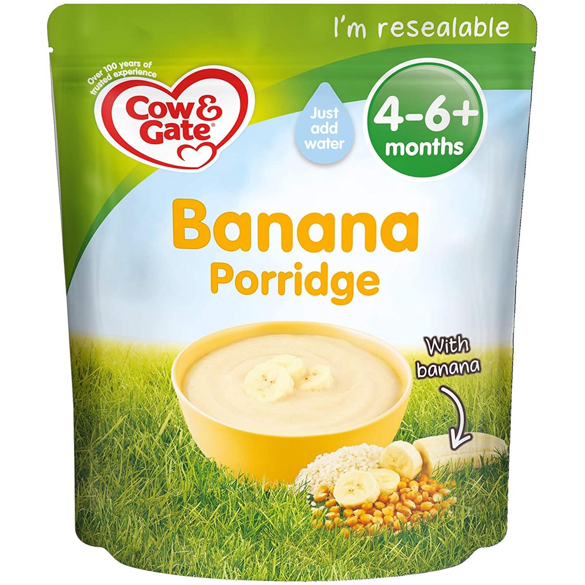Cow & Gate Banana Porridge (4-6m+) - 125g